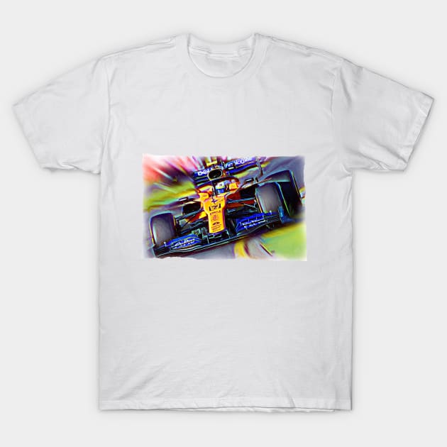 Lando on the racetrack T-Shirt by DeVerviers